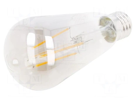LED lamp | grey | E27 | 230VAC | 300lm | 6W | 360° | 1800K