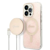 Dėkliuko ir įkroviklio komplektas Guess GUBPP14LH4EACSP, Apple iPhone 14 Pro, rožinė kaina