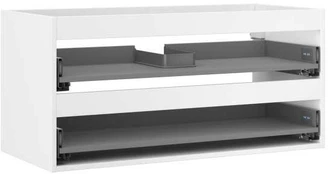 Praustuvo spintelės korpusas Mexen Box-A, 100 cm, 2 stalčiai, Baltas matt