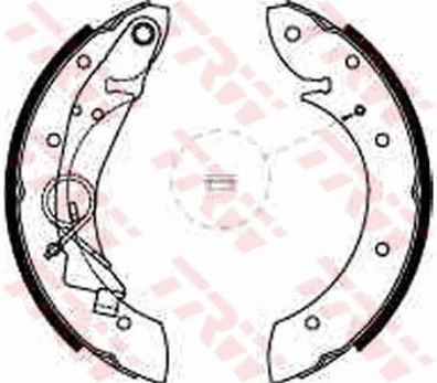 TRW GS8635 Brake shoe set