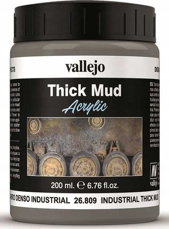 Vallejo Vallejo: 26.809 - Diorama FX - Tirštas purvas - Pramoninis purvas (200 ml)