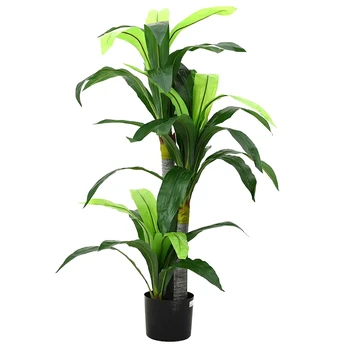 Dirbtinis dracenos medis, žalios spalvos, 120cm, 36 lapai