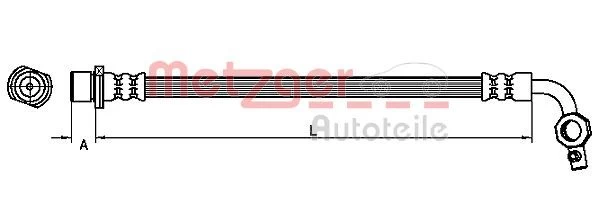 Stabdžių žarnelė METZGER 4110101