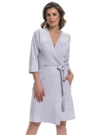 Chalatas moterims Dorotea, pilkas, XL