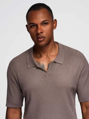 men's polo shirt - ash