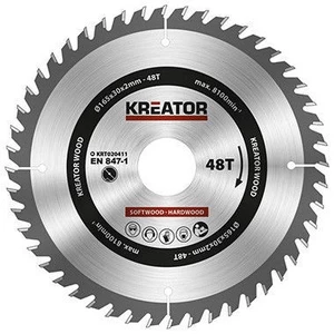 Pjovimo diskas Kreator, 165 mm x 30 mm