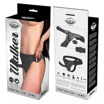 Sekso diržas - dildo HARNESS ATTRACTION WALKER G-SPOT 15,5 x 3,8 cm