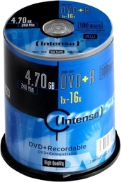 Duomenų laikmena Intenso, 4.7 GB, 100vnt. kaina