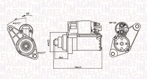 Starteris MAGNETI MARELLI 063721330010