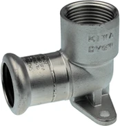 Press fixed w/p Elbow short, KAN-therm Inox 15x½"