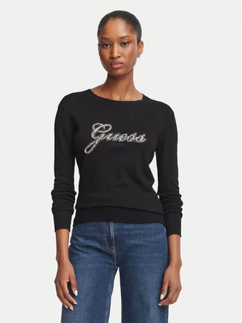 Guess Megztinis 184022 Juoda Classic Fit