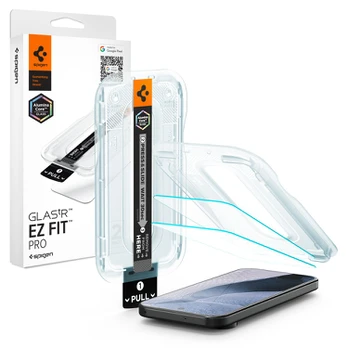 Apsauginis grūdintas stiklas Google Pixel 11 Pro XL telefonui "Spigen Glas.TR EZ Fit Pro AC 2-Pack"